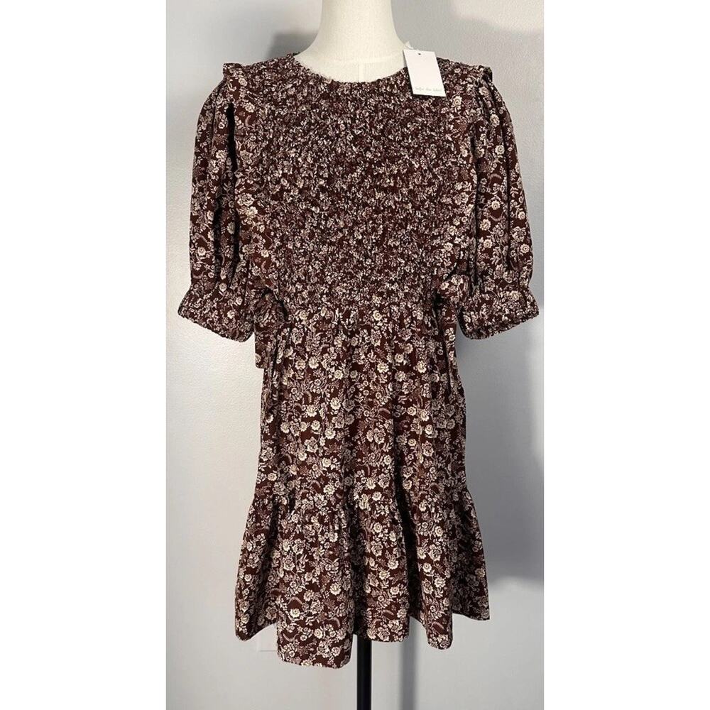 NWT Sofie the Label -The Madi Mini Dress Boho Cottage Core Coquette Western Sz S - Picture 2 of 14